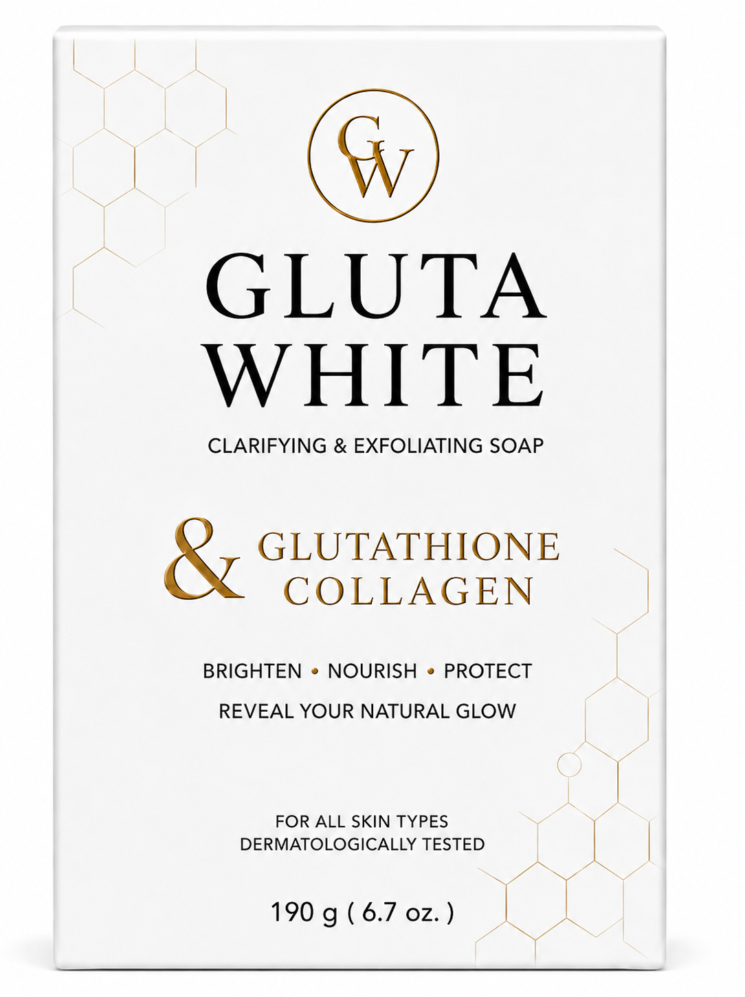 Gluta White Clarifying & Exfoliating Soap 190g | Premium Packaging