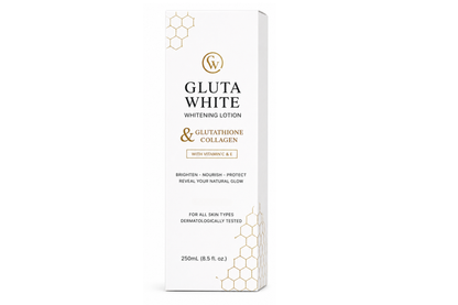 Gluta White Whitening Lotion 250ml | Glutathione & Collagen | Premium Packaging