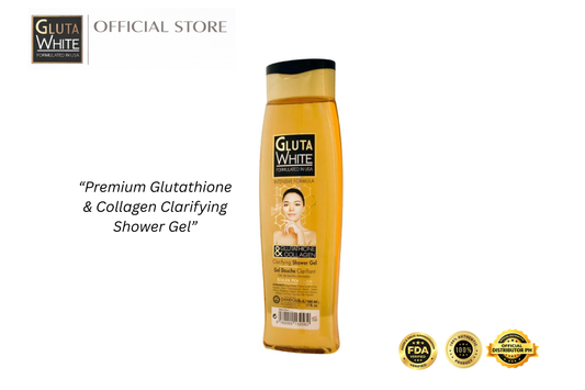 Gluta White Glutathione & Collagen Shower Gel  500ML| Clarifying | Gentle Body Wash