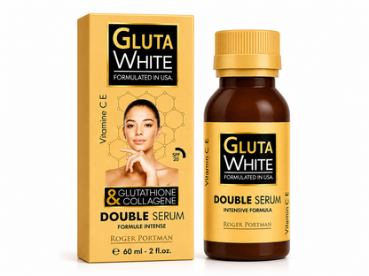 Gluta White Double Serum 60ml – Night Face & Neck Brightening Care